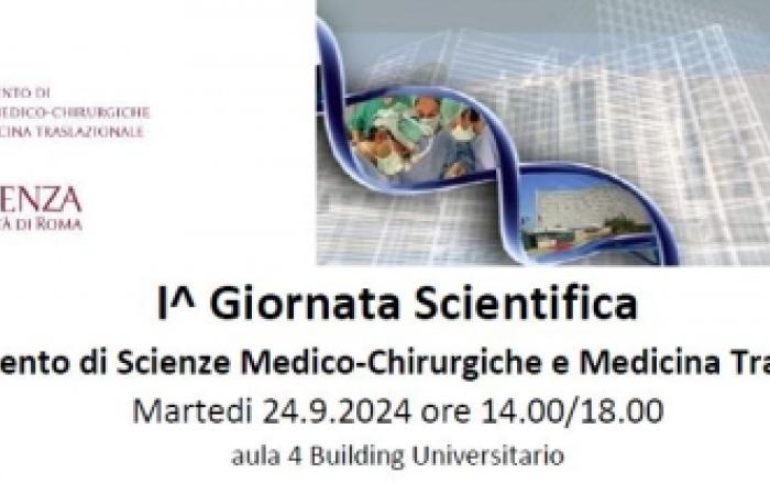 I^ Giornata Scientifica Dipartimento di Scienze Medico-Chirurgiche e Medicina Traslazionale